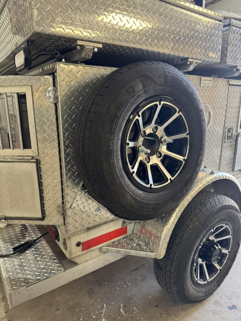 Projects custom boxes on custom trailer